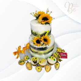 Torta matrimonio girasoles Tortas Personalizadas Bogotá