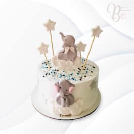 Torta bautizo elefante 2 Tortas Personalizadas Bogotá