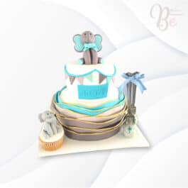 Torta bautizo elefante Tortas Personalizadas Bogotá