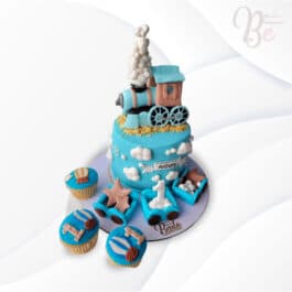 Torta bautizo tren Tortas Personalizadas Bogotá